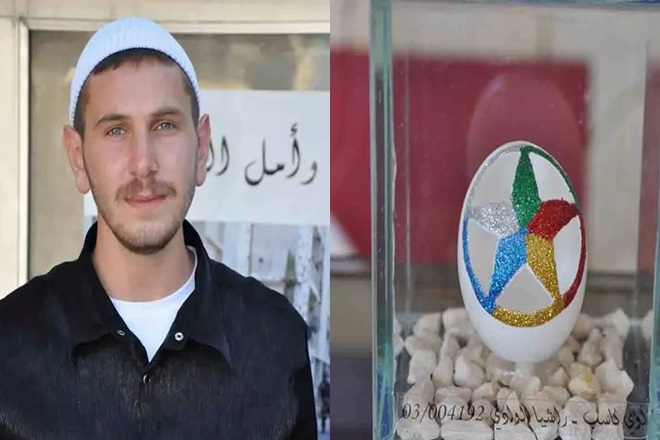 فن جديد… لؤي كاسب والنحت على البيض