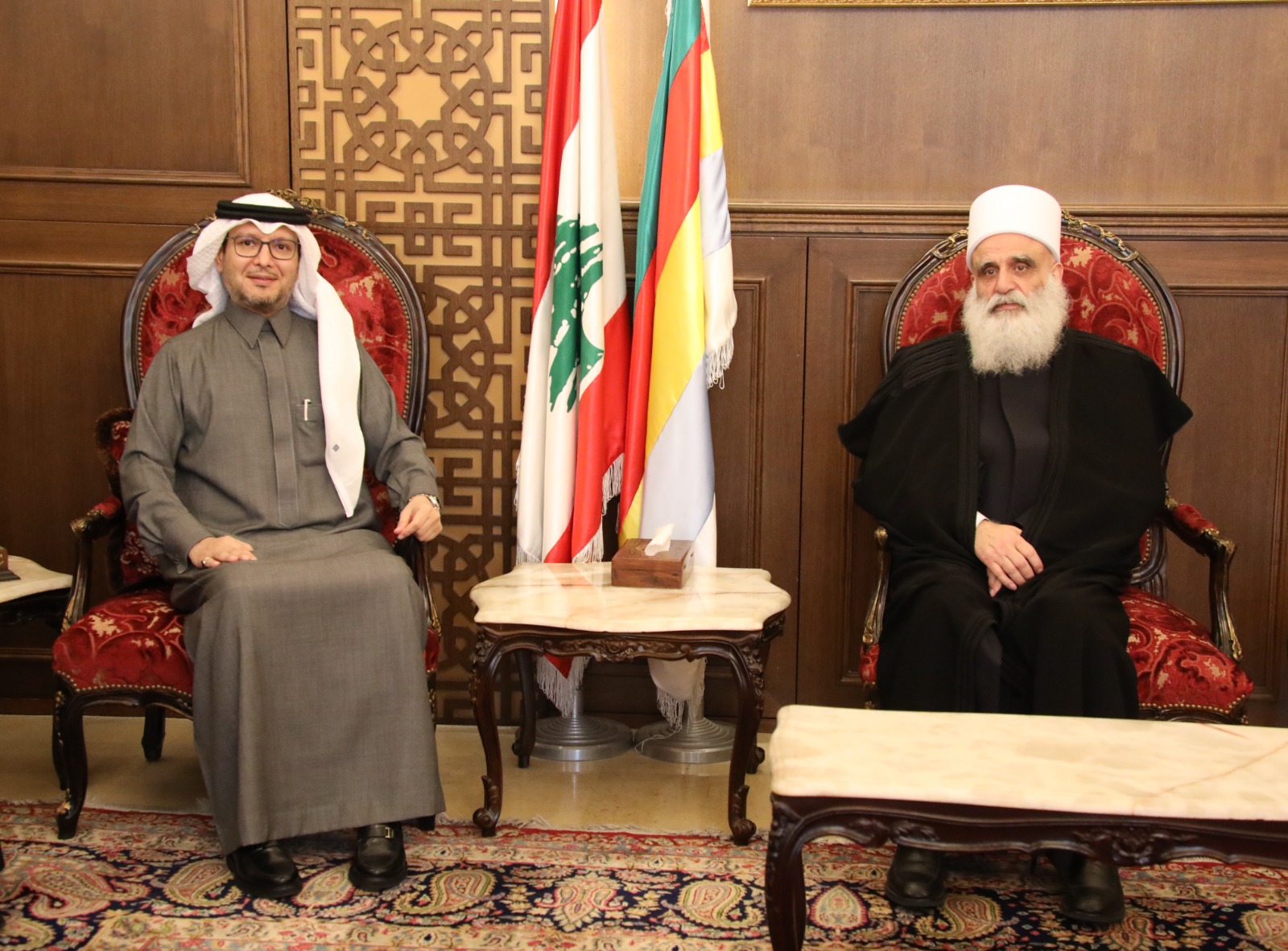 السفير السعودي زار دار الطائفة الدرزية في لبنان