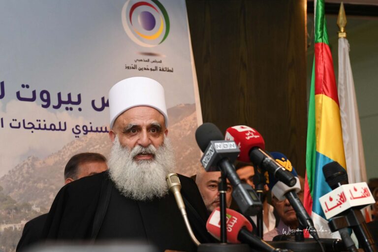 تحذير من شيخ العقل في لبنان