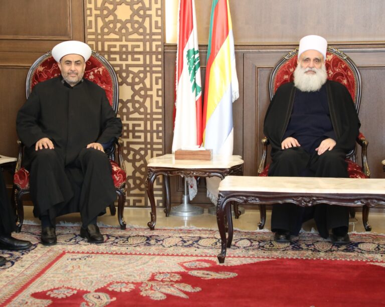 سلسلة لقاءات في دار الطائفة الدرزية في بيروت