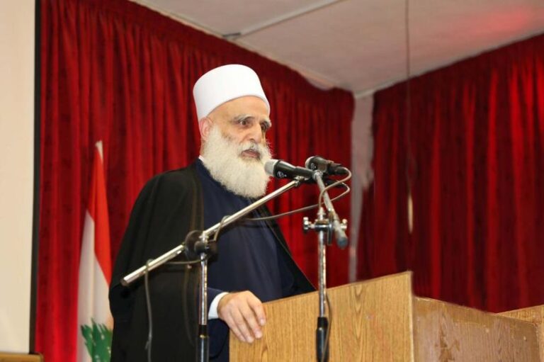 كلمة شيخ العقل في لبنان في افتتاح الطاولة المستديرة حول المساحات الدينية في الشرق الأوسط