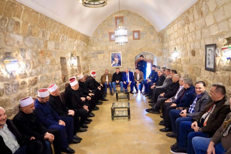 أرسلان استقبل وفداً من مشايخ وفعاليات بلدتي عرمون وعيتات طلال أرسلان