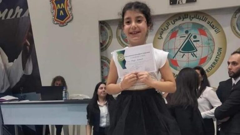 ابنة عين وزين... الطّفلة غزل الأولى في مسابقة للرّقص الرّياضي
