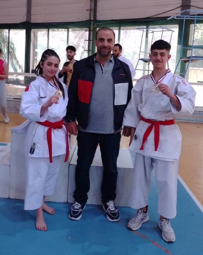 3 ذهبيات للنادي العربي في بطولة سوريا للكاراتيه