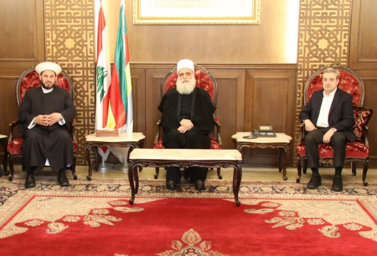 شيخ العقل التقى مفتي البقاع بحضور أبو فاعور