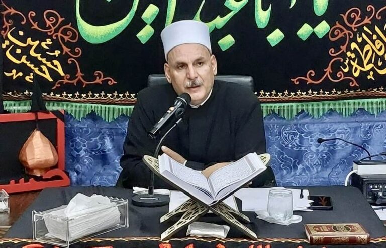 زين الدين في مجلس عاشورائي للمرجع اليعقوبي عامر زين الدين