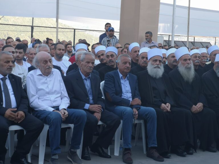 بالصور: مشهد درزي جامع في بيصور بحضور جنبلاط وارسلان مصالحة بيصور