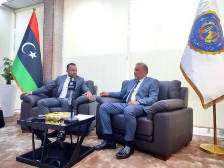 المهندس إيهاب سرحال يلتقي وزير الأشغال الليبي